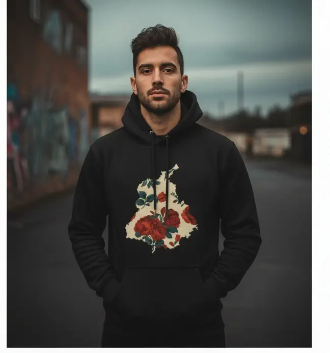 Punjab Floral Hoodie (M)