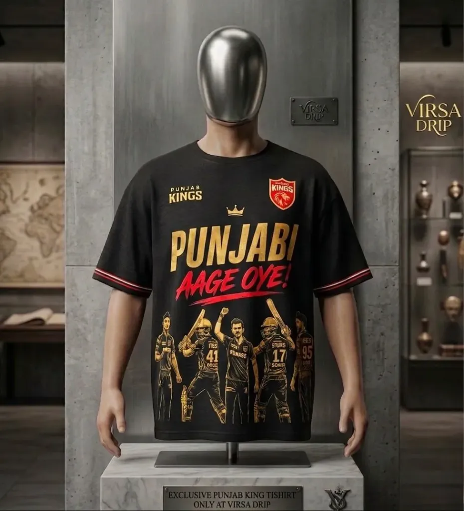BLACK PUNJAB JERSEY TEE