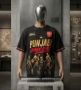 BLACK PUNJAB JERSEY TEE