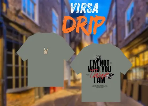 THINK WHO I AM oversized T-shirt